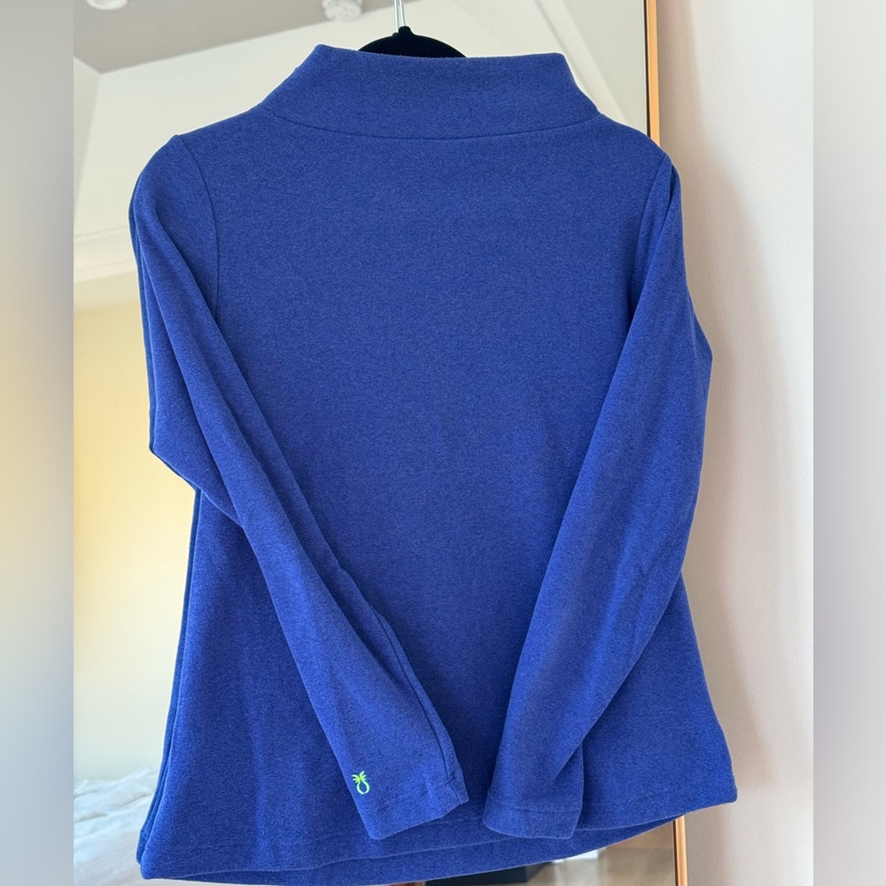 Dudley Stephens Greenpoint Boatneck in Terry Fleece (Cobalt) - Small